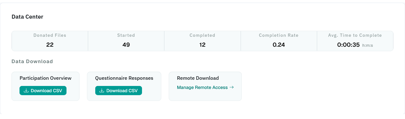 Data Center Screenshot