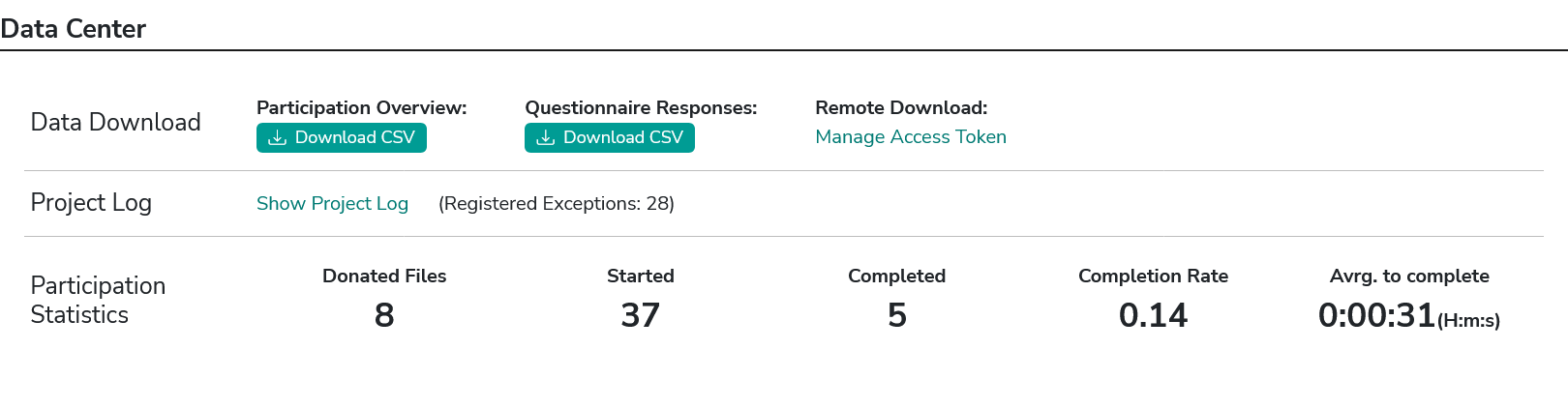Data Center Screenshot